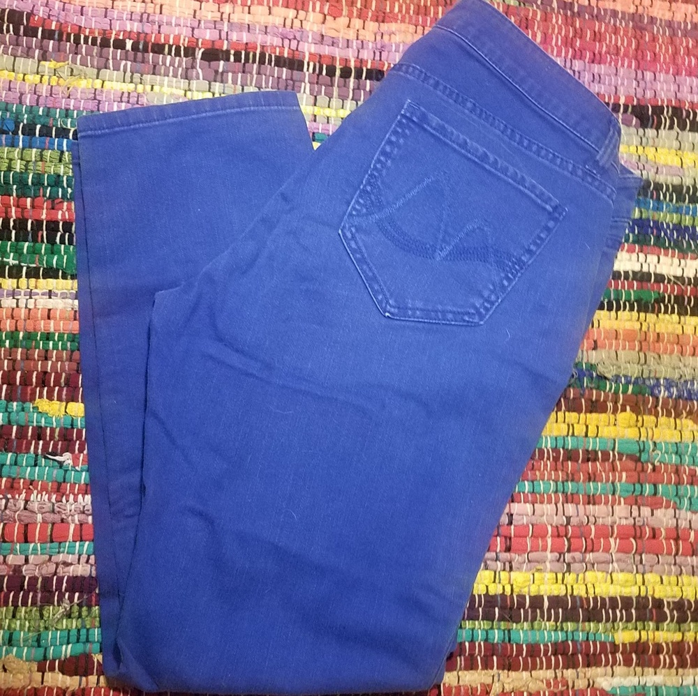 NY&C 10 Curvy Royal Cobalt Blue Skinny Jeans
